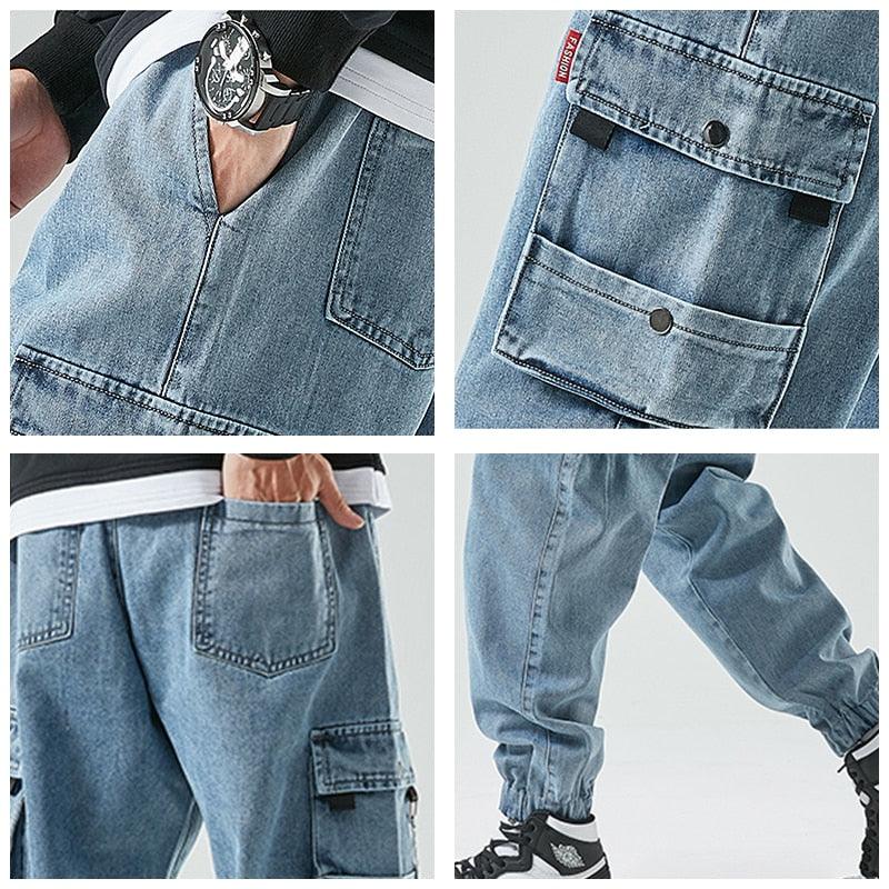 Street Style Cargo Jeans For Men - Rahbeel