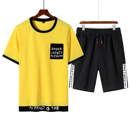 Streetwear Set - T-shirt + Pants For Men - Rahbeel