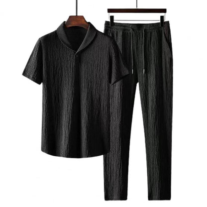 Fashion Set - Shirt + Trousers (M-4XL) For Men - Rahbeel