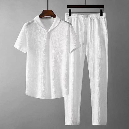 Fashion Set - Shirt + Trousers (M-4XL) For Men - Rahbeel